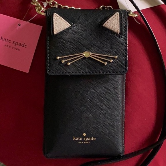 Kate spade Cat leather crossbody bag NWT - Picture 4 of 5